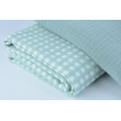 Double gauze 100% cotton, mint check