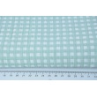 Double gauze 100% cotton, mint check