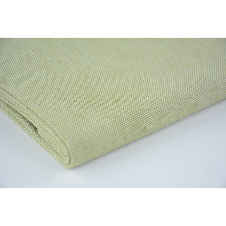 Decorative fabric, light green melange colour, width 140cm