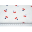Rib knit fabric, cherries