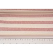 Decorative fabric, 2cm cream and burgundy stripes, 280cm