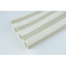 Decorative fabric, 2cm cream and beige stripes, 280cm