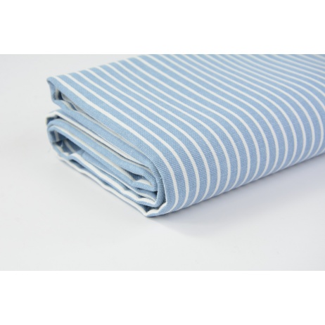 Decorative fabric, 100% cotton, blue stripes 5mm, width 280cm