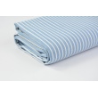 Decorative fabric, 100% cotton, blue stripes 5mm, width 280cm