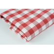 Red vichy check, 1,5 cm, 280 cm