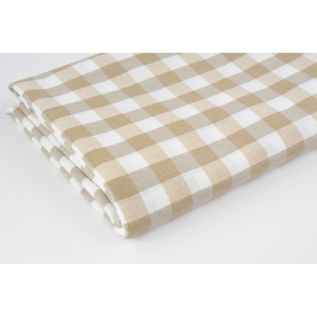 Beige vichy check, 1,5 cm, 280 cm