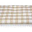 Beige vichy check, 1,5 cm, 280 cm