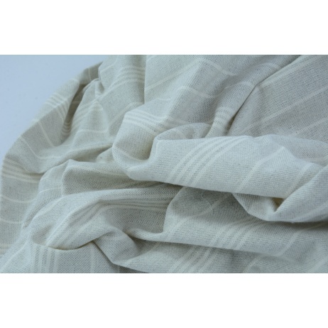 Decorative fabric, 4/2 cream and beige stripes, 280cm