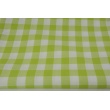 Cotton 100% double-sided light green vichy check 2cm