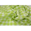 Cotton 100% double-sided light green vichy check 2cm