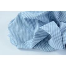 Cotton 100% double-sided blue vichy check 3mm