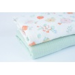 Double gauze 100% cotton plain pastel mint