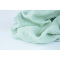 Double gauze 100% cotton plain pastel mint