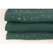 Double gauze 100% cotton plain dark green