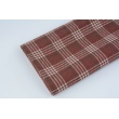 Decorative cotton, burgundy checkered