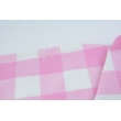 Cotton 100%, big vichy check, pink