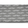 Cotton 100% paisley on gray background