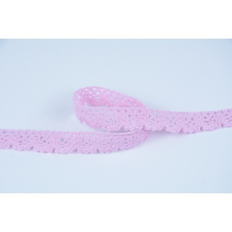 Cotton lace 14mm, pink