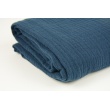 Double gauze 100% cotton plain navy