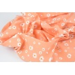 Cotton jersey, daisies on an apricot background