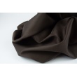 Cotton / spandex chocolate brown satin