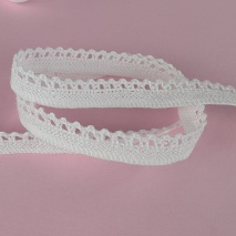 Cotton lace 10mm, white T