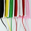 Decorative ribbon wave zigzag red 3,5mm