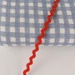 Decorative ribbon wave zigzag red 3,5mm
