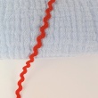 Decorative ribbon wave zigzag red 3,5mm