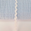 Decorative ribbon wave zigzag white 3,5mm