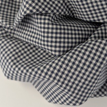 Cotton 100% double-sided sage vichy check 3mm