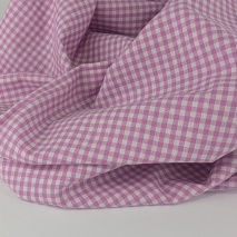 Cotton 100% double-sided sage vichy check 3mm