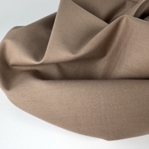 Cotton 100% plain mocha mousse, poplin