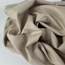 Cotton 100% plain cool beige, poplin