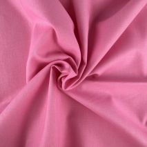 Cotton 100% plain pink, poplin