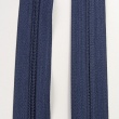 Zipper tape with cord, 3mm, navy