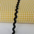 Decorative ribbon wave zigzag black 5mm