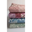 Pikowana tkanina, patchwork pudrowy róż