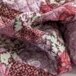 Pikowana tkanina, patchwork burgund