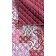 Pikowana tkanina, patchwork burgund