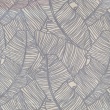 100% cotton, grey leaves on a cream background