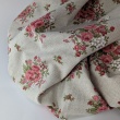 Decorative fabric with red bouquets, 280 cm wide