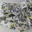 Double gauze 100% cotton, berries on a cream background