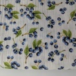 Double gauze 100% cotton, berries on a cream background