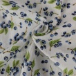 Double gauze 100% cotton, berries on a cream background