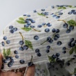 Double gauze 100% cotton, berries on a cream background