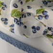Double gauze 100% cotton, berries on a cream background