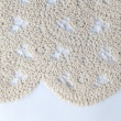 Bawełniana tkanina koronkowa crochet, naturalna