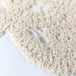Bawełniana tkanina koronkowa crochet, naturalna