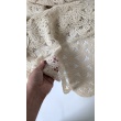 Bawełniana tkanina koronkowa crochet, naturalna